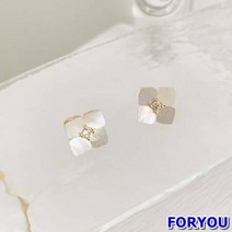 ForU704 모던 플라워 귀걸이 악세사리 여성귀걸이 금귀걸이 악세사리쇼핑몰 브로치
