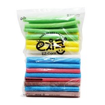 이지 스틱콘 20cm 50개이지콘 퍼니콘 플레이콘 옥수수콘 콘블럭, 파랑