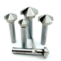 1PCS 3 플룻 120 학위 HSS 카운터 싱크 모따기 너무 목재 강철 챔퍼 커터 공구 4.5 60mm, [13] 30mm(120 Degree)