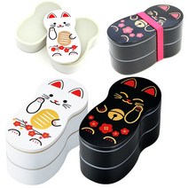 재팬 하코야/코케시-복고양이(마트로시카)인형도시락, 화이트