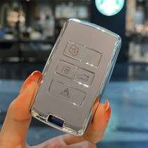랜드로버 레인지로버 스포츠 이보크 벨라 디스커버리 5 용 자동차 키 케이스 커버 재규어 XE XF E페이스 F페이스 A9 A8 A9 X8 XJ XFL XJL, silver A gray