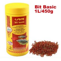 Sera Fish food 종류의 미니 아기 물고기 새우 cichild discus betta guppy botton 메기, [01] M, [14] Bit Basic 1L 450g