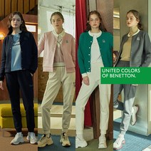 [베네통골프] () 22FW 여성 시그니처 로고 골프셋업 (자켓+팬츠)