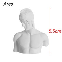 그리스 신화 입상 데이비드 머리 세로 흉상 미니 석고 동상 드로잉 연습 공예 석고 조각 북유럽 장식, Ares_2