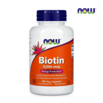 나우푸드 비오틴 5000mcg 120정 NOW Foods Biotin 5 000 mcg 120 Veg Capsule