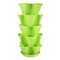 식목일행사 아보카도 대파 상추 키우기 블루베리 코알라 그루트 매직 화분 6 레이어 화분 스태킹 재배 냄비 야채 멜론 과일 딸기 재배 냄비 정원 묘목 냄비 홈 장식, 협력사, 초록, 크기가 큰