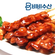 비비수산 간식의 지존 매운맛 닭꼬치 1pack, 1팩