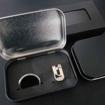 골프 제작 볼마커 자석클립 블랙철캔포장 세트 기업체 단체 홍보용, 40mm, 각인있음(이니셜 간단문구 등)