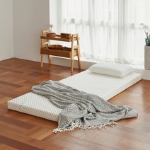 스너그홈 천연라텍스 매트리스 토퍼 미니싱글 화이트 3cm