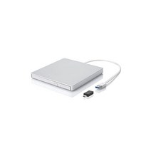 ROOFULL 외장 CD/DVD 드라이브 Mac용 USB 3.0 프리미엄 CD DVD ROM +/RW 디스크 플레이어 버너 리더 라이터 릴라이터 광학 드라이브 휴대용 Apple Mac 맥북 프로 / Air Windows 11/10 노트북 PC용 실버