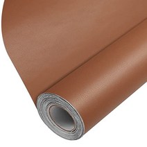가죽 수리 테이프 소파 가구 카시트용 자체 접착식 패치 고급 PU 비닐 키트(다크 브라운 17X79인치), 갈색, 17X79IN