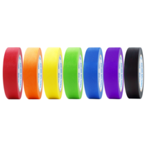 (4개입) 마스킹테이프 7컬러 24mm x 40M, 적색, 4개