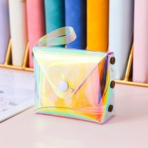 PVC 홀로그램 백 미니 파우치 가방 9.5x7cm M12074