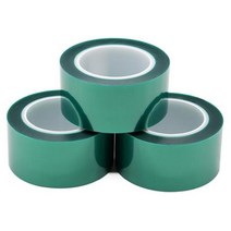 33M PET 녹색 고온 테이프 절연 스프레이 페인트 보호 필름 전기 도금 차폐 산업용 테, 50mm+33M