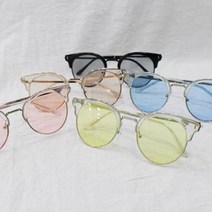 바보사랑 남녀공용 여름 투명테 커플 힙한 캐주얼 선글라스.옷자락(무료배송)