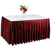 전시 행사용 테이블 + 주름스커트 꾸미기 길이 5m, 5m-네이비