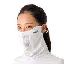 [수이골프 G형] 스포츠 마스크 UV 자외선 차단 얼굴 햇빛가리개 골프 등산 조깅 바이크, G-13 유광 화이트, M