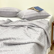 메종드그린벨 삼중직 풍기인견 100% 여름이불 침구, 그레이