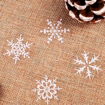 눈꽃 스티커 눈모양 겨울 화이트 크리스마스 스노우 장식 시트지 3.8cm 1장 12P