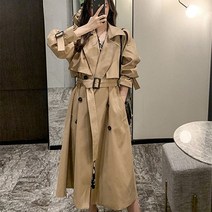 [예쁨시전] 여성 캐주얼 봄가을 트렌치코트