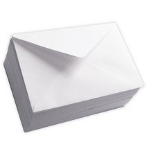 문구마을 청첩장봉투 카드봉투 중 180 x 120mm, 100매, 화이트