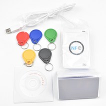 ACR122u NFC 리더 라이터 10 개 13.56Mhz RFID 복사기 UID 변경 가능한 카드 열쇠 고리