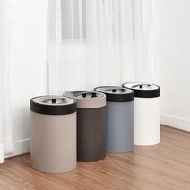10L 모던푸시통 압축휴지통 종량제쓰레기통 10L 압축쓰레기통 10리터, 모던푸시통10L(모카브라운)