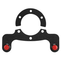 스티어링 휠 MOMO/OMP/Nardi/Sparco 6 스티어링 휠 자동차 휠용 새로운 탄소 섬유 외부 혼 버튼 키트, 01 Dual Button
