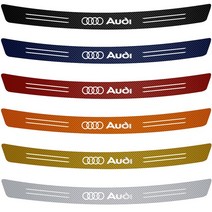 아우디 카본 호환 탄소 섬유 자동차 트렁크 후면 범퍼 보호 스티커 S 라인 RS 콰트로 A5 C6 C5 A1 A7 Q2 Q3 TT B5 B6 A3 8P 8V 8L RS3 R, 4.audi  90x7cmred