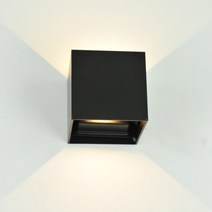 사각 벽부등 LED 8W 모던 심플 인테리어 벽등, 필수선택:LED벽등_8W_블랙(BL)