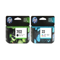 HP NO.702 정품잉크 CC660AA C9352AA 세트, 1개, 검정+칼라