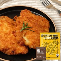 노랑 갓튀겨나온 치즈폭탄 통 치킨까스, 5봉, 150g