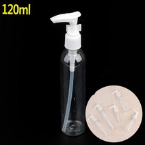 지크라운 펌프형 투명 용기 샴프투명용기 오일펌프용기, 120ml