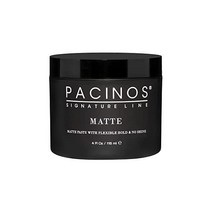 Pacinos 매트 헤어 페이스트 - 유연한 고정 광택 없음 모든 모발 유형 4 fl. 온스, 4 Fl Oz(1팩)