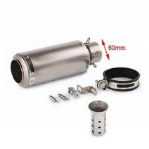 오토바이 배기 SC 머플러 야마하 혼다 GSR750 Z250SL 400 Z800 900 CBR300 500 S1000 ER6N SV650 R1 R3 R6 51mm 60mm, 2.SC 60mm