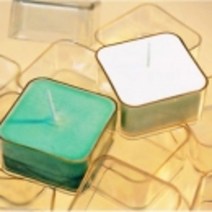 허브인 소이캔들 만들기 젤 캔들재료 DIY, 티라이트용기-사각(20개)