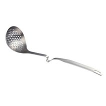 스키머 슬롯 형 스푼 스테인레스 스틸 수프 스푼 낙하 방지 핸들이있는 식품 여과기 소쿠리 내열성 요리 도구, 스키머 스푼