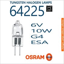 오스람 OSRAM 64225 ESA FHS M29 6V 10W 할로겐 램프 전구