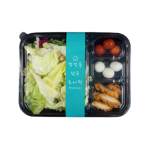 도시락 포장 띠지 스티커 포장 배달 도시락 용기 띠지 샌드위치 샐러드 포장 52x40 500매