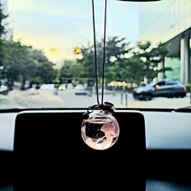 카로이스 플라워 룸미러디퓨저 자동차방향제, 핑크-핑크샌드