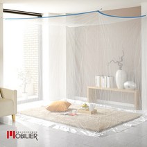 모빌리에 화이트 사각 캠핑 모기장 56인용