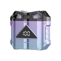 헬스 러닝 피트니스 블루투스 이어커프JX30 무선 이어폰 HiFi ENC 소음 차단 LED 전원 디스플레이 Bluetoot, 02 Purple