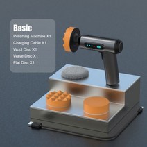 차량용 무선광택기 연마기 전기 자동차 광택기 USB 충전식 무선 연마 기계 3 디스크 샌더 왁싱 액세서리, As Show