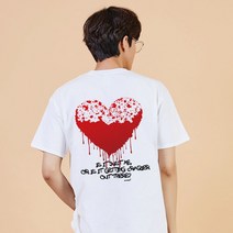 키밍 하트 crazier 귀여운티셔츠 면반팔티 여름코디