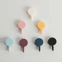 못없이액자걸기 현관마스크걸이 다용도 후크 7p 1set, 7개 1세트
