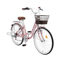 2023년 신형 삼천리 자전거 레스포 시티형 프림로즈 7단 26인치, 샤인핑크