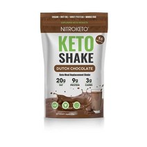 체중조절 NutriKeto KeTone Shake - Gourmet Dutch Chocolate- Low Carb/High Fat (LCHF) Ketogenic Diet 16 Se