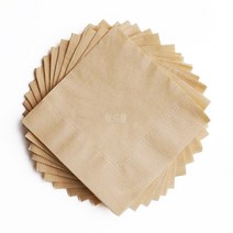 티슈도리 칵테일냅킨 갈색지, 1개