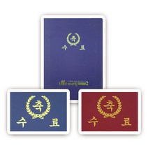 다니엘문구 매직패브릭 머메이드 종이 미니 상장케이스(A5사이즈 가로형), 10매+청색+끼움식+졸업, 10매