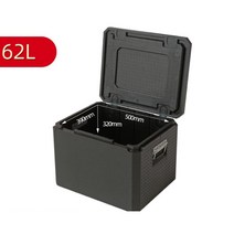 단체도시락보온기 포장용기 대용량 배달 보냉통, 62L블랙경첩손잡이50X39X32cm